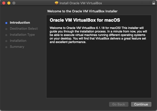 Màn hình VirtualBox Introduction